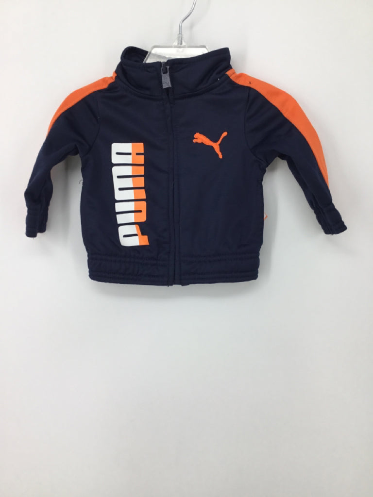 Puma Child Size 0-3 Months Navy Solid Jacket - boys