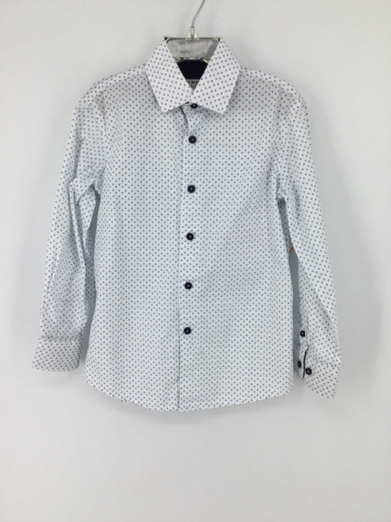 Isaac Mizrahi Child Size 6 Blue Print Shirt - boys