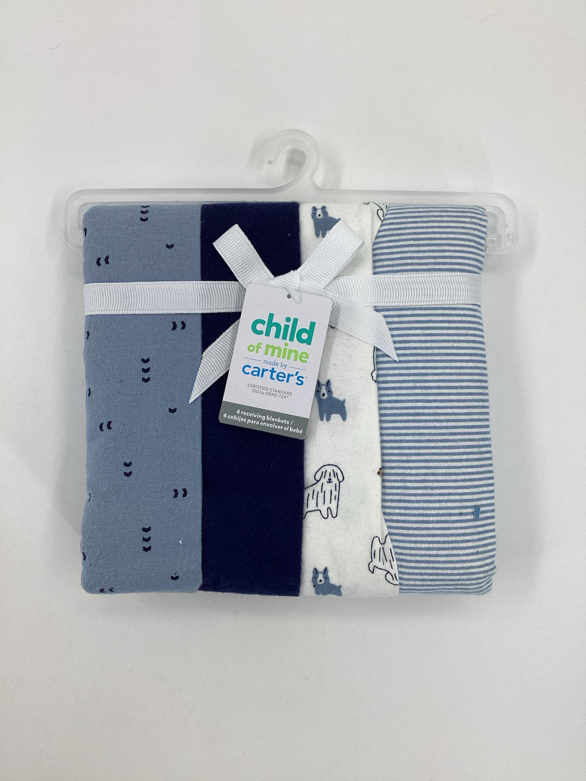 Child of Mine Blue Print Blanket Set of 4