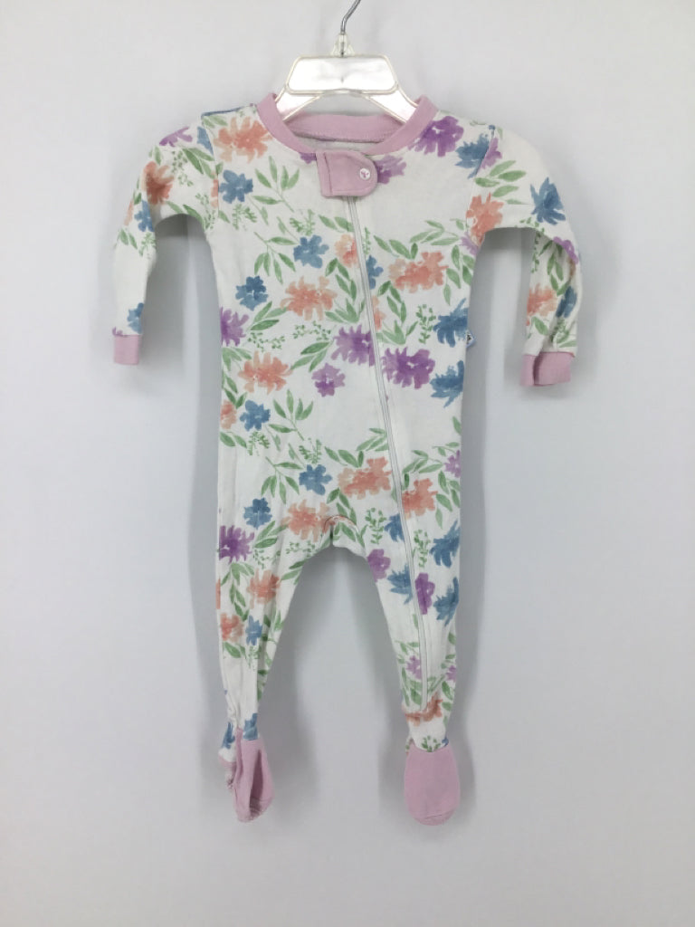 Burt's Bees Baby Child Size 3-6 Months Purple Sleepers