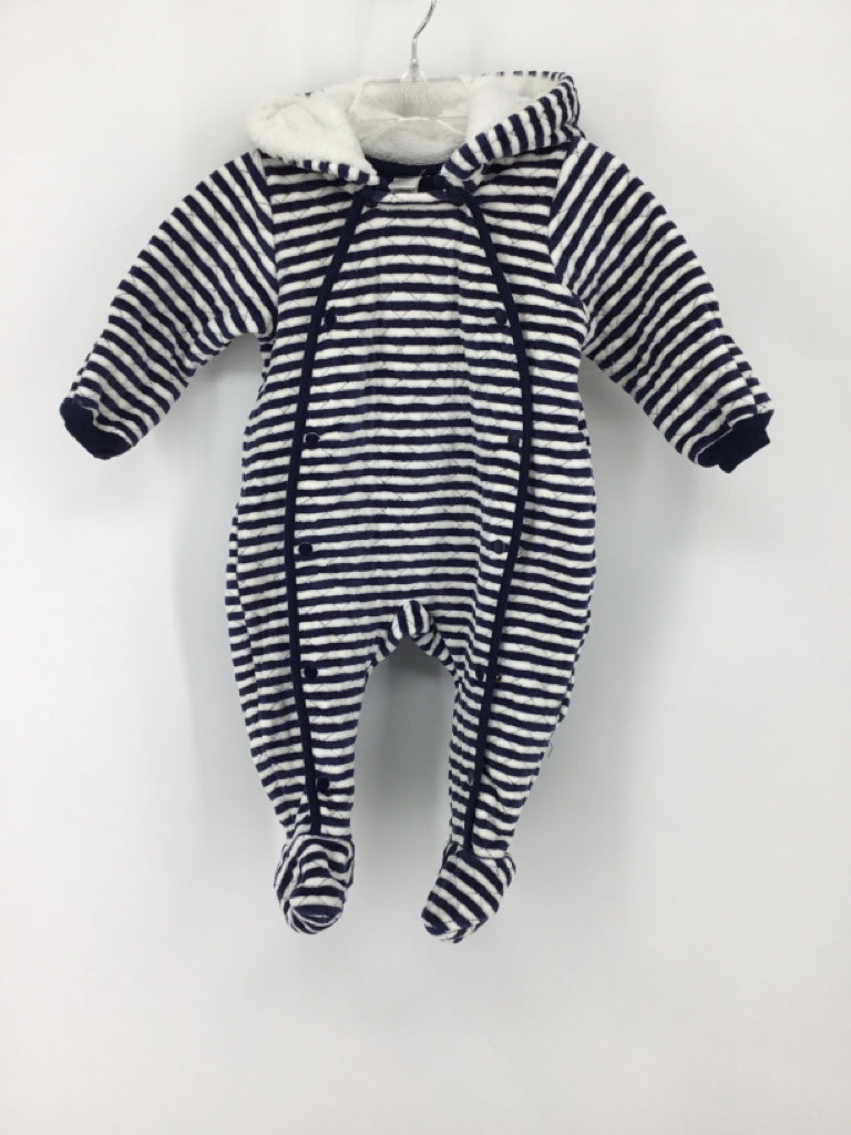 Nordstrom Child Size 9 Months Navy Stripe Outerwear - boys