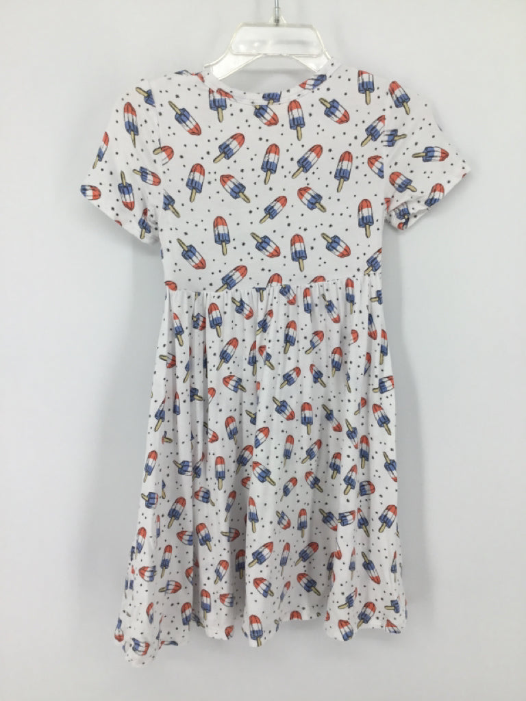 Tullabee Child Size 3 White Stars & Stripes Dress