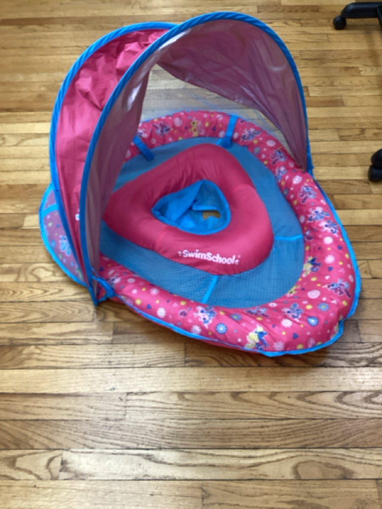Swim School Pink Sun Canopy Spring Float
