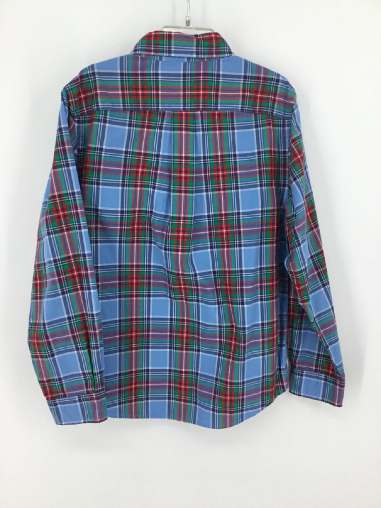 vineyard vines Child Size 7 Blue Plaid Shirt - boys