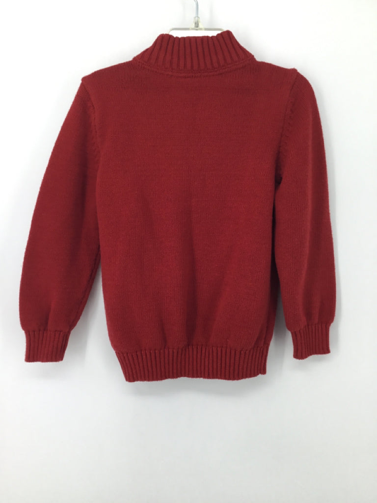 Carter's Child Size 4 Red Solid Sweater - boys