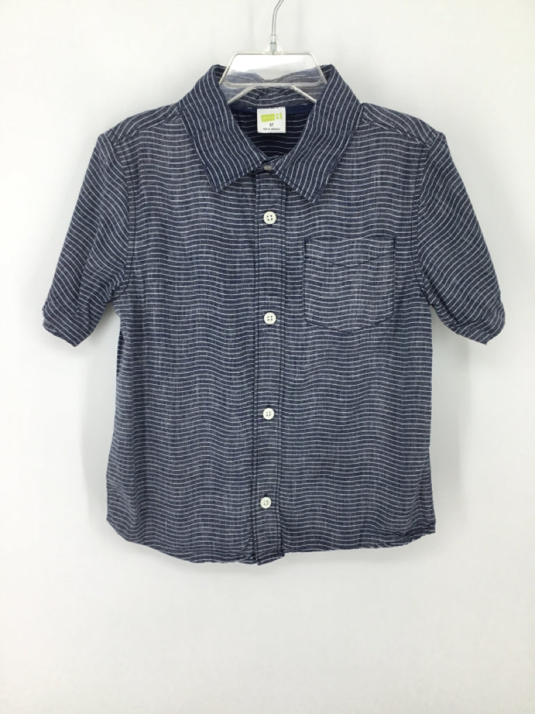 Crazy 8 Child Size 5 Blue Stripe Shirt - boys