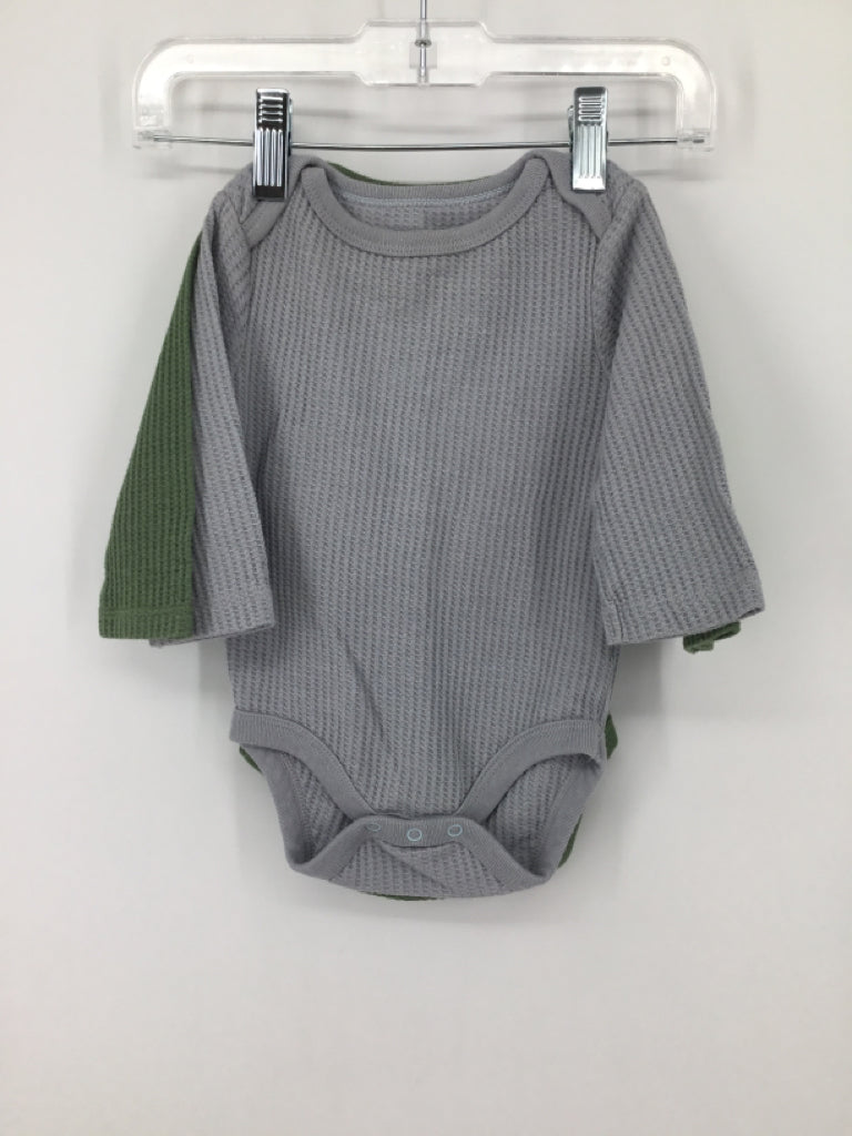 cloud island Child Size 3-6 Months Green Onesie