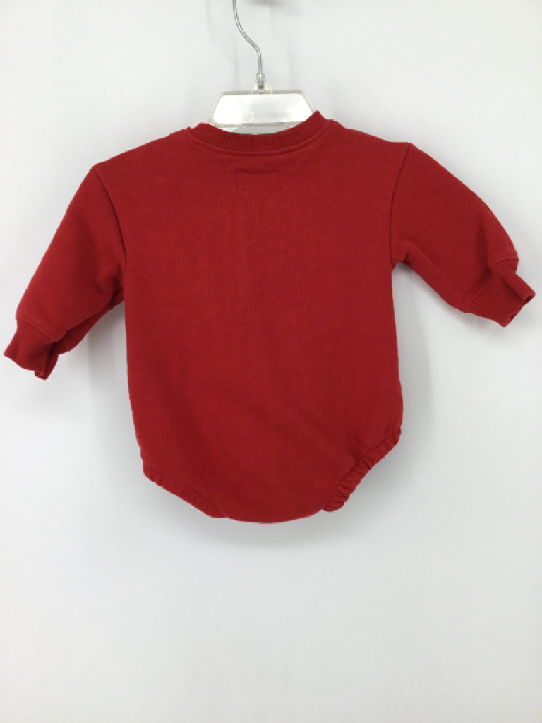Little Planet Child Size 3 Months Red Christmas Outfit