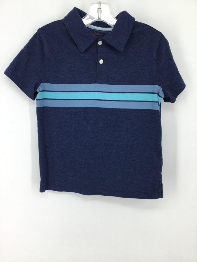 Cat & Jack Child Size 8 Navy Stripe Shirt - boys