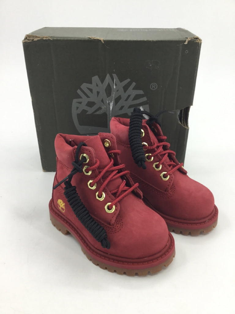 Timberland Child Size 4 Toddler Red Boots