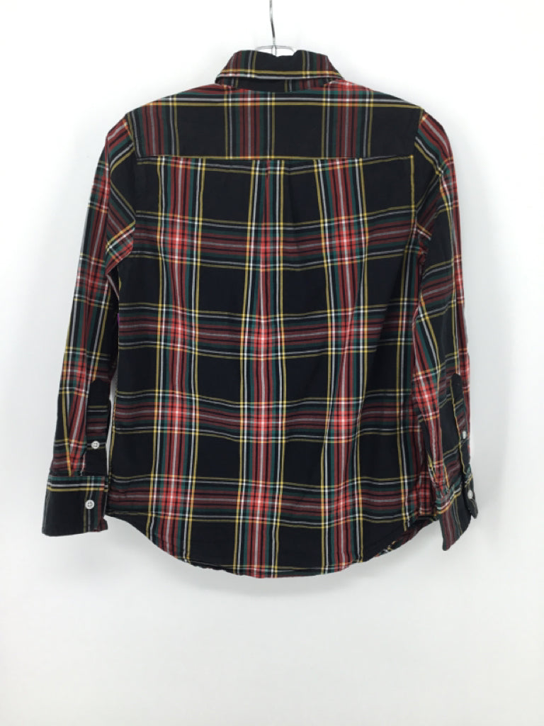 Crewcuts Child Size 8 Black Plaid Shirt - boys
