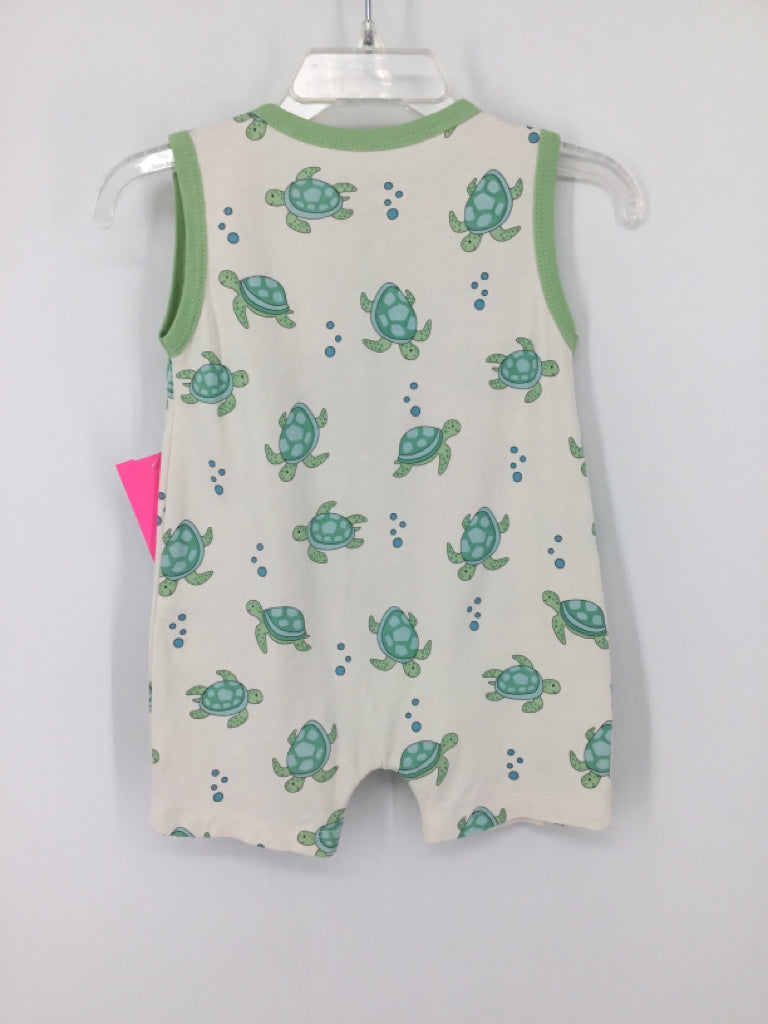Kissy Love Child Size 6-9 Months Green Print Outfit - boys