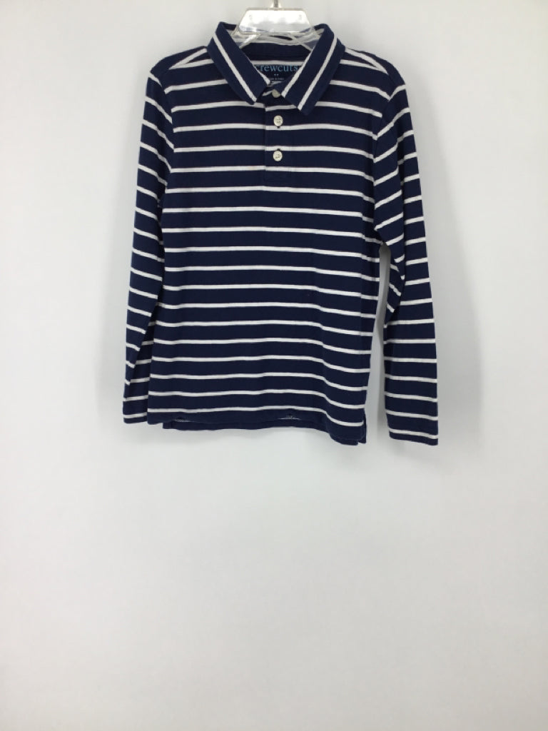 Crewcuts Child Size 6 Navy Stripe Shirt - boys