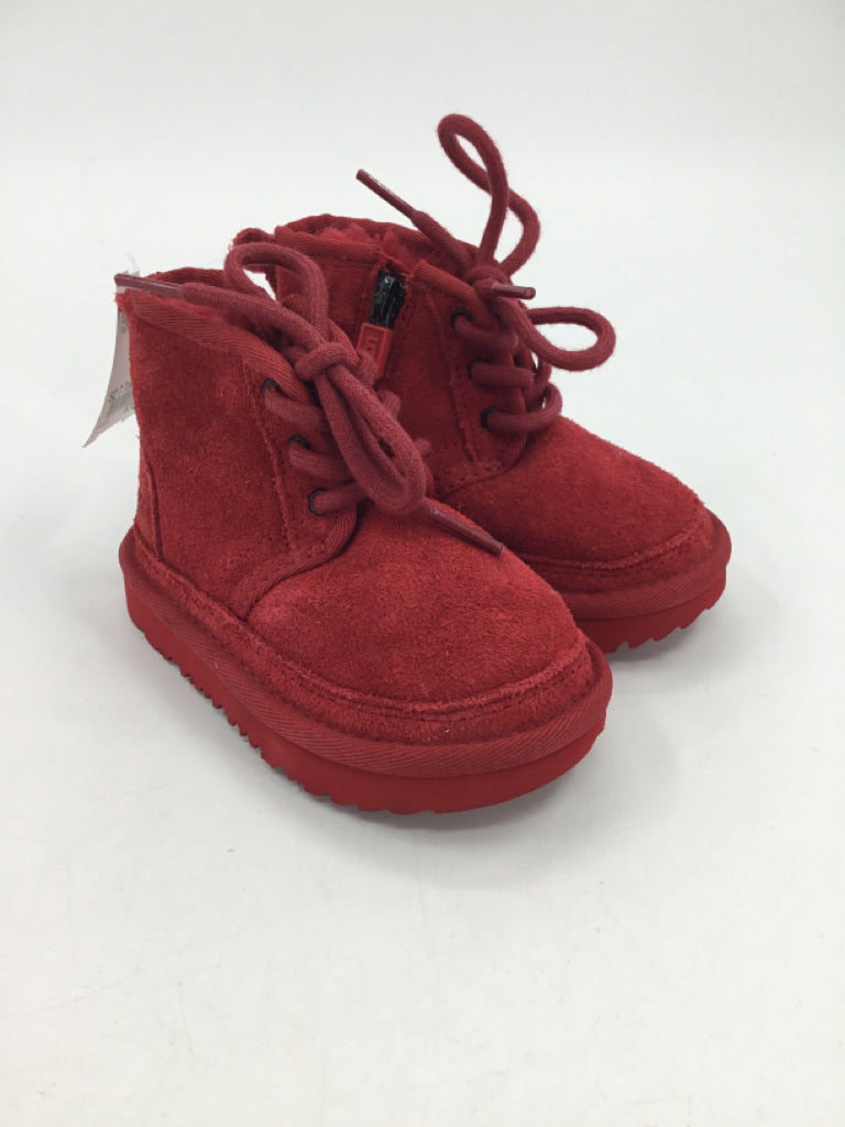 Ugg Child Size 7 Toddler Red Boots