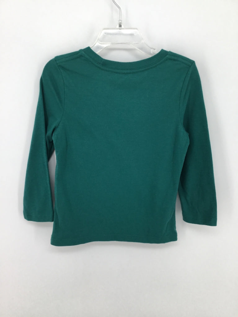 Cat & Jack Child Size 3 Green Christmas T-Shirt