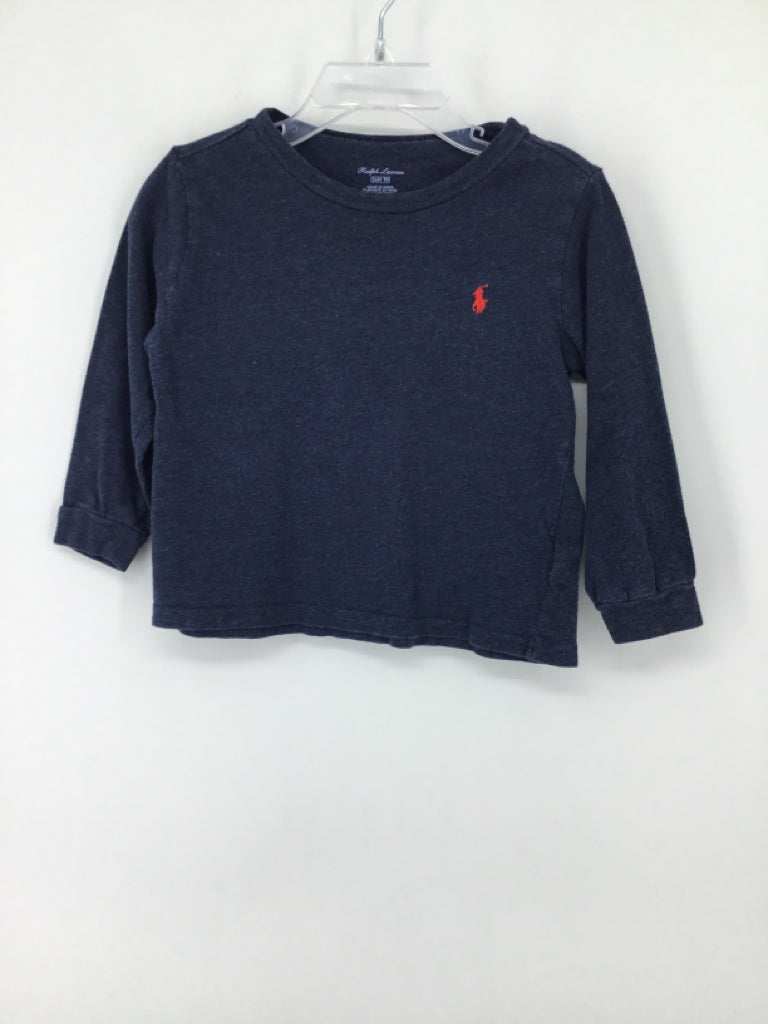 Ralph Lauren Child Size 24 Months Blue Solid T-shirt - boys