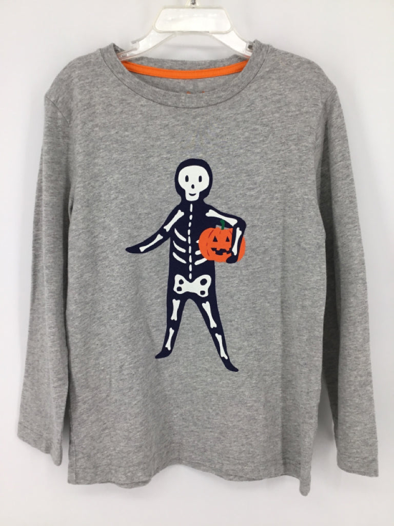 Mini Boden Child Size 6 Gray Halloween T-Shirt