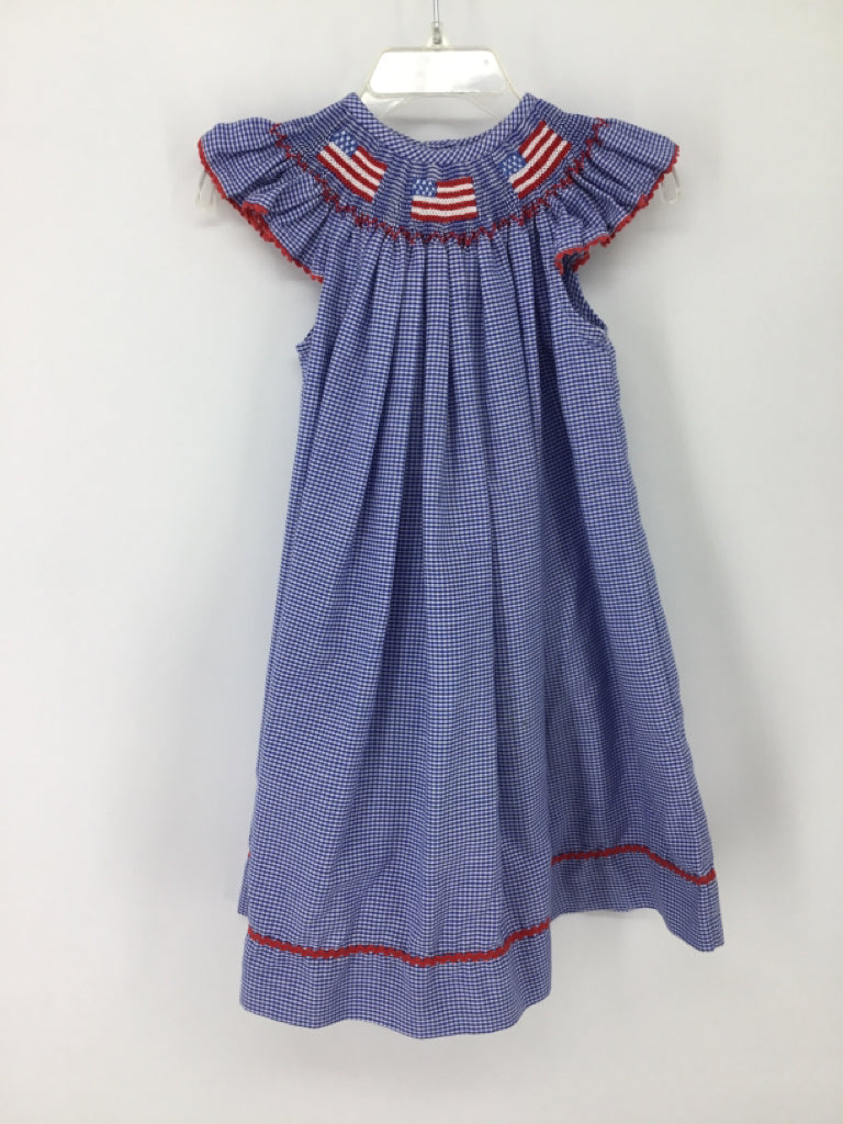 Silly Goose Child Size 24 Months Blue Stars & Stripes Dress