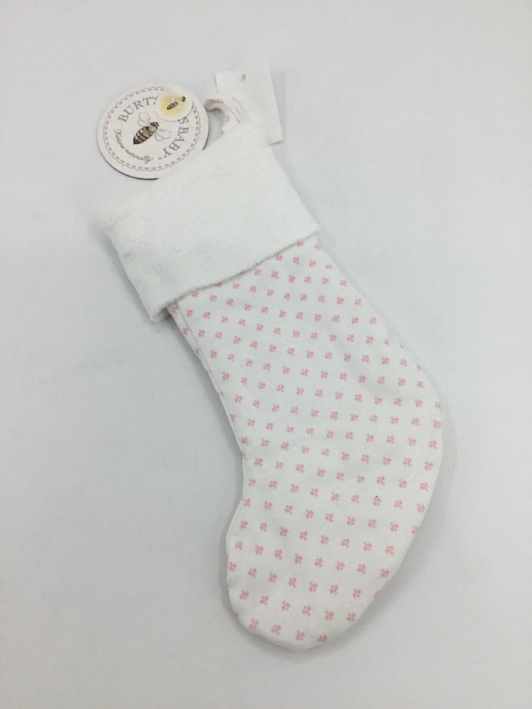 Burt's Bees Baby Pink Christmas Dottie Bee Stocking