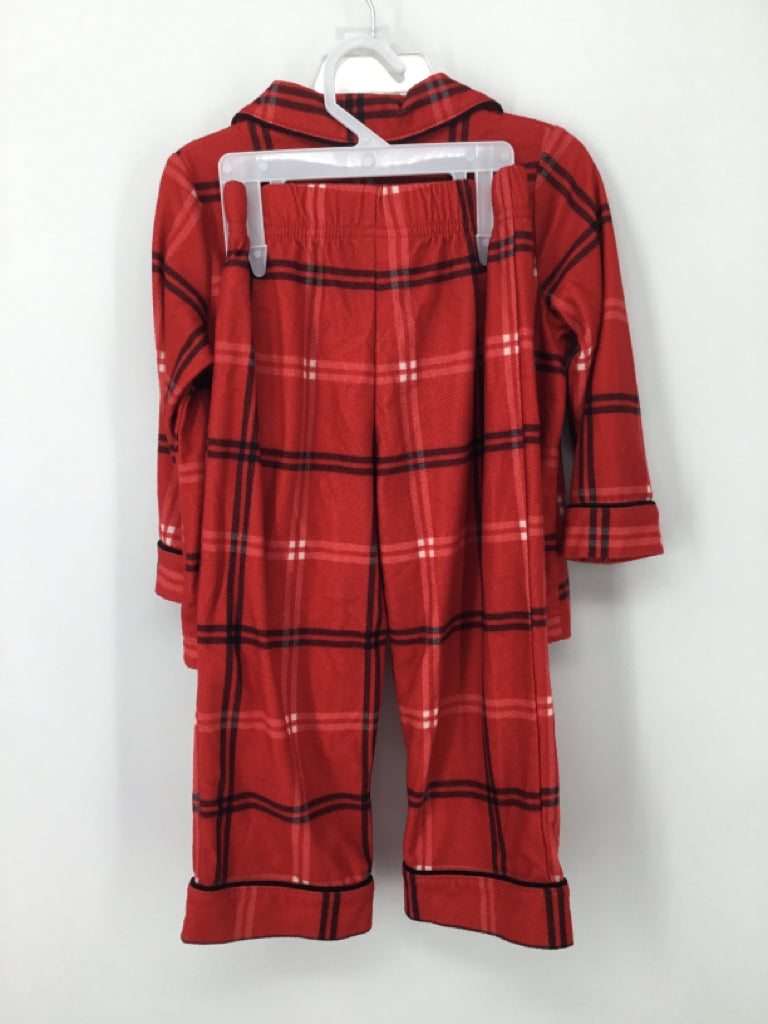 Wonder Shop Child Size 2 Red Plaid Pajamas - boys