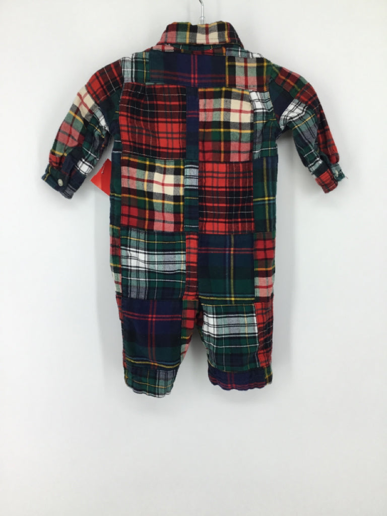 Ralph Lauren Child Size 3 Months Multi-Color Patchwork Outfit - boys