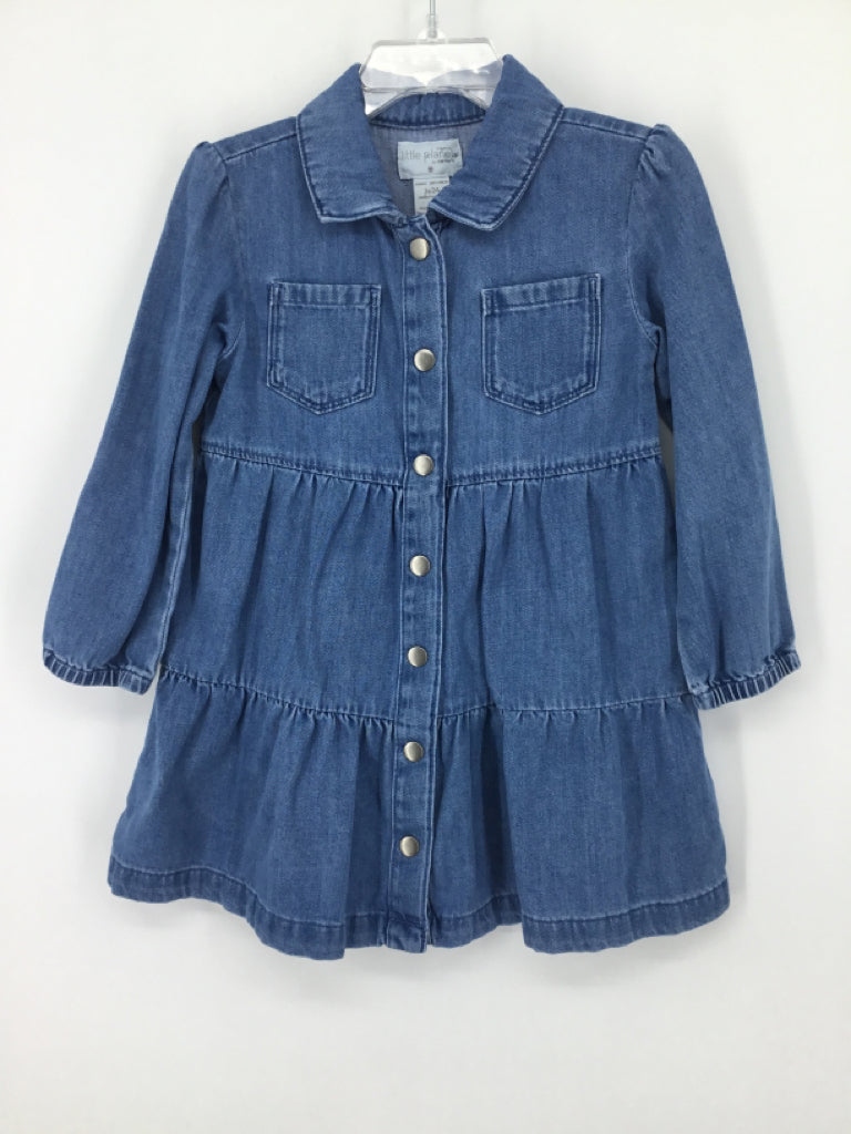 Little Planet Child Size 2 Blue Dress - girls