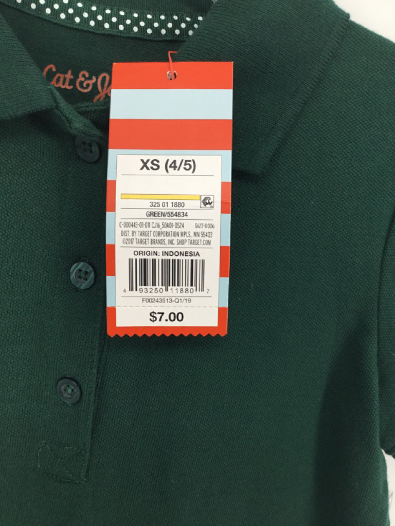 Cat & Jack Child Size 4 Green Shirt - girls
