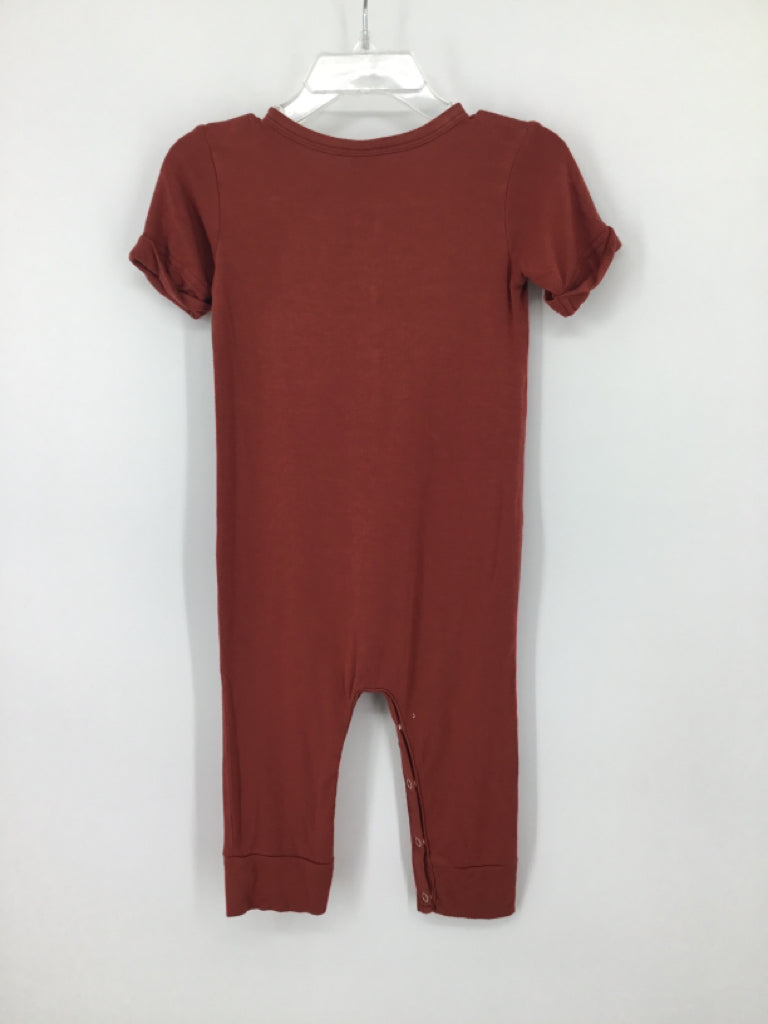 brandless Child Size 18-24 Months Red Solid Outfit - boys