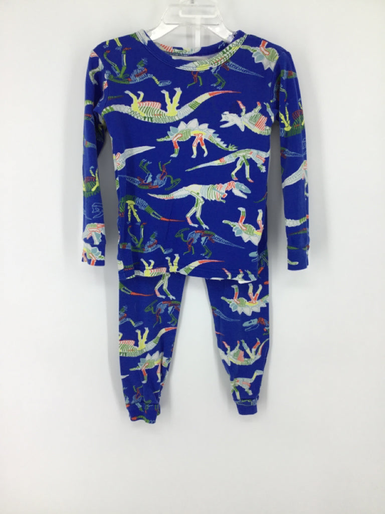Baby Gap Child Size 4 Blue Dinosaur Pajamas - boys