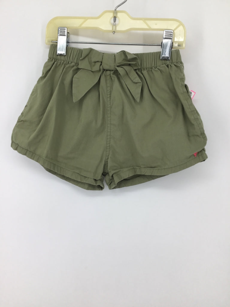 Pink Chicken Child Size 7 Green Shorts - girls