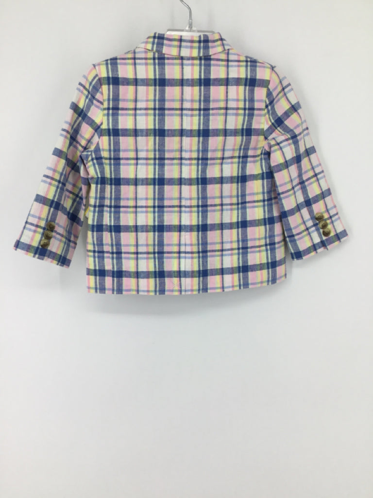 Janie and Jack Child Size 12-18 Months Multi-Color Plaid Blazer - boys