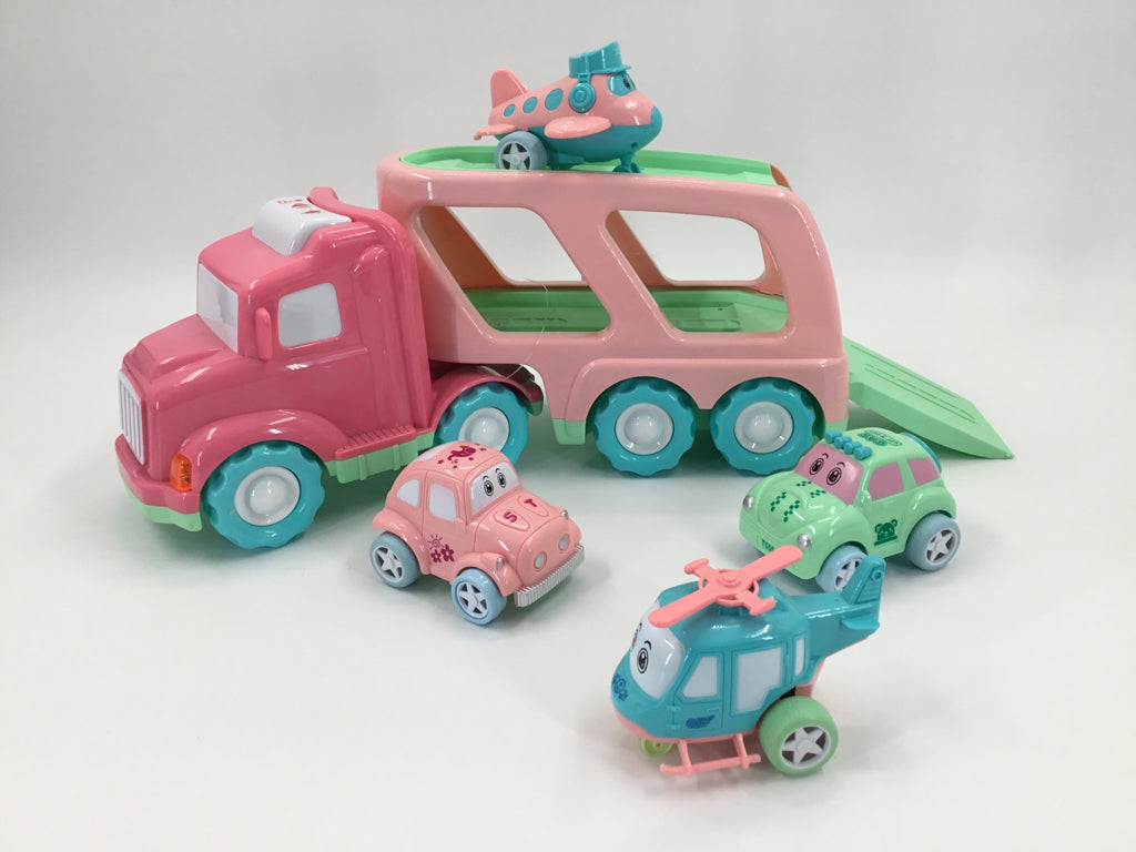 Fun Little Toys Cartoon Vehicles Carrier Truck