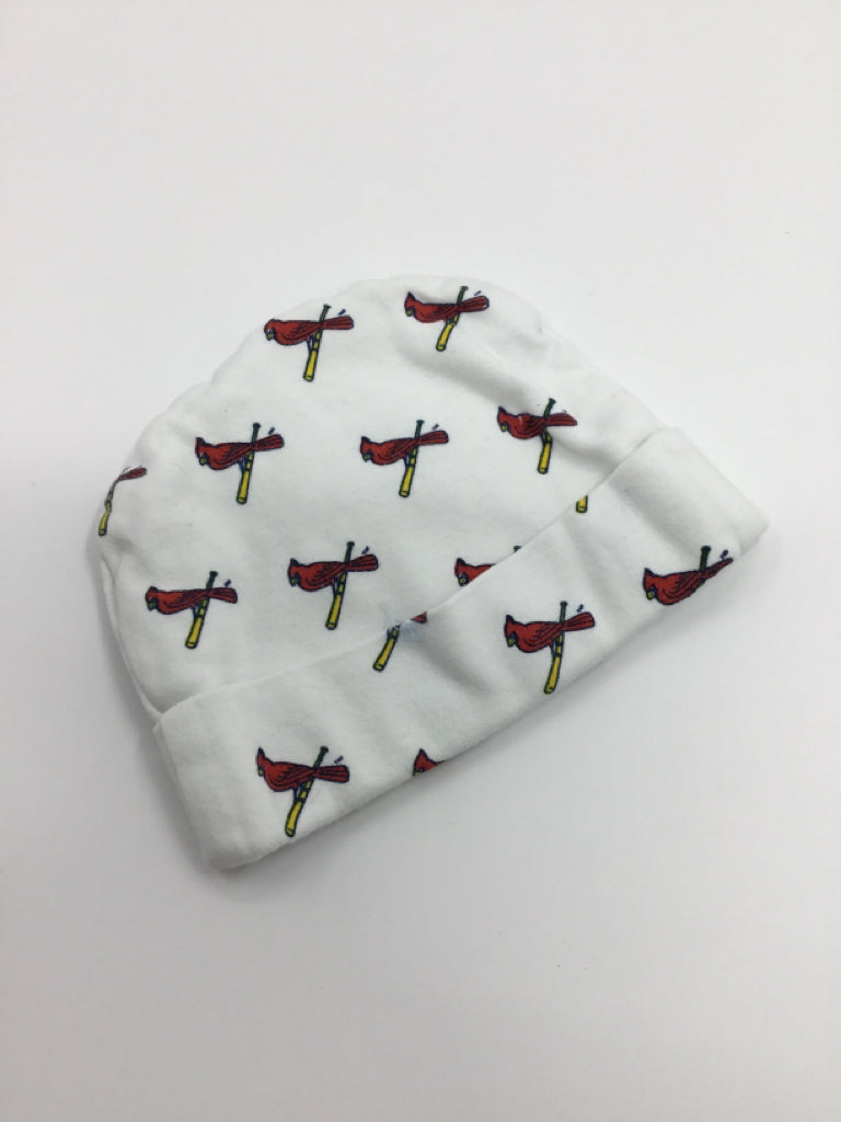 brandless Child Size 0-3 Months White Cardinals Hats - boys
