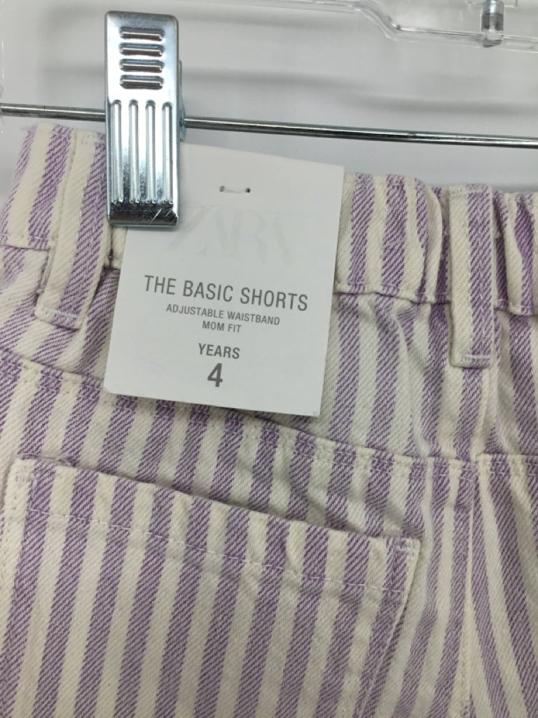 Zara Child Size 4 Purple Shorts - girls