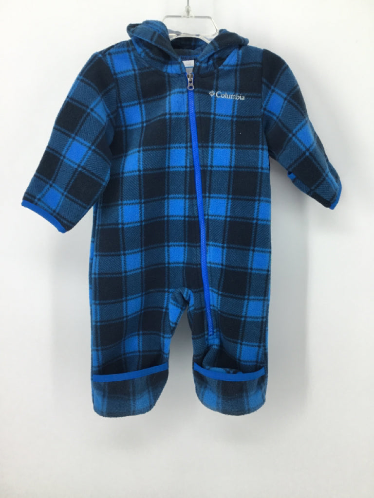 Columbia Child Size 3-6 Months Blue Plaid Outerwear - boys