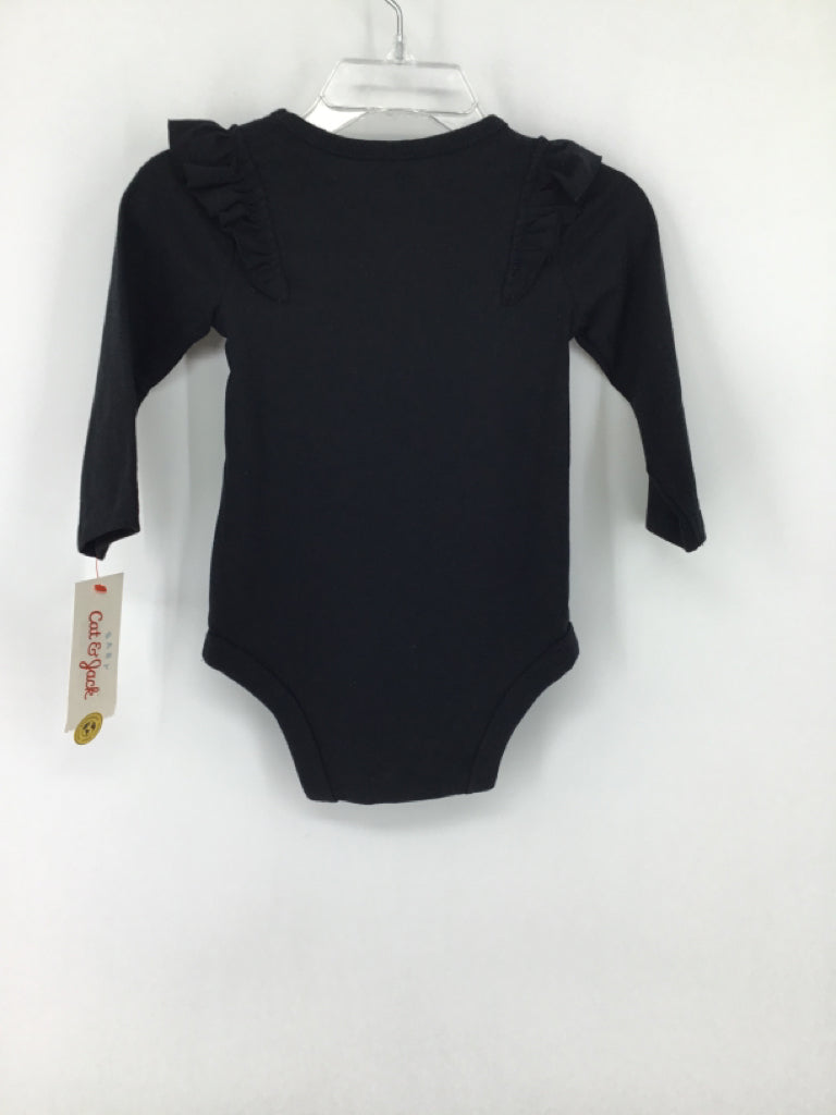 Cat & Jack Child Size 6-9 Months Black Onesie