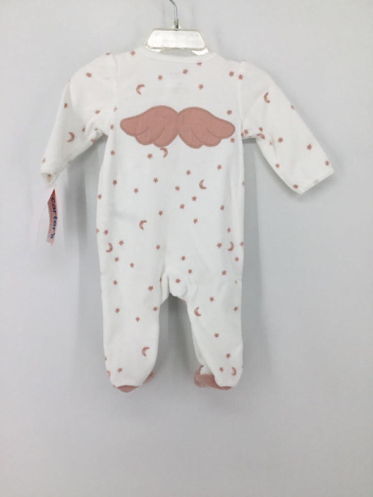 Just One You Made by Carters Child Size 3 Months White Sleepers