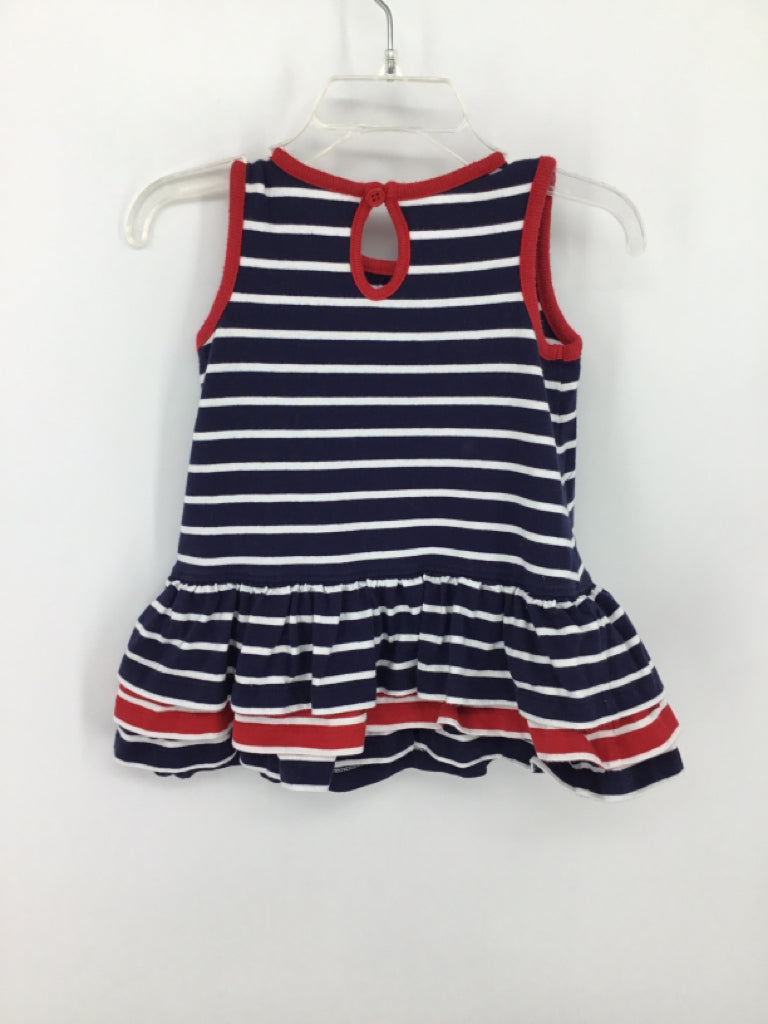 Hanna Andersson Child Size 6-12 Months Navy Stars & Stripes Dress