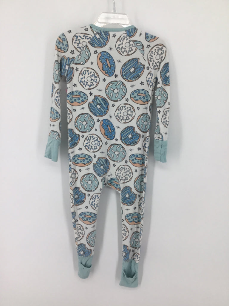 Caden Lane Child Size 18-24 Months Blue Print Pajamas - boys