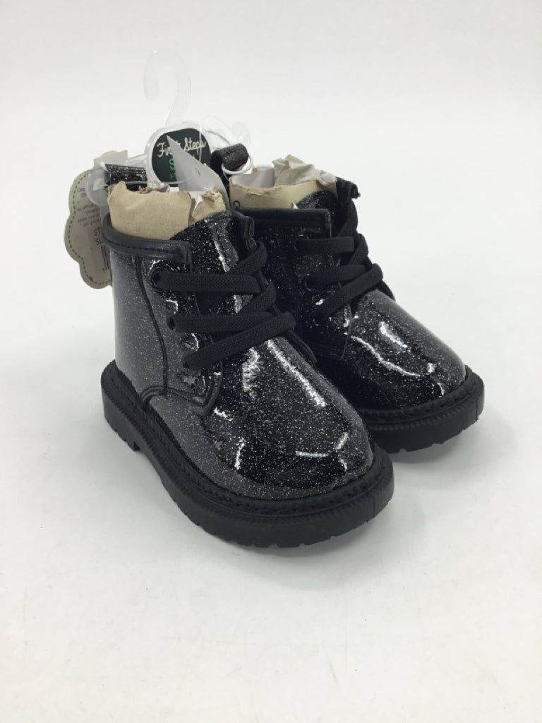 First Steps Child Size 4 Toddler Black Boots