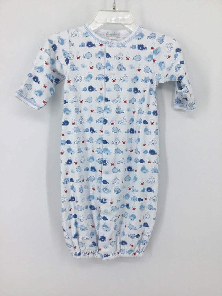 Kissy Kissy Child Size 0-3 Months Blue Sleepers