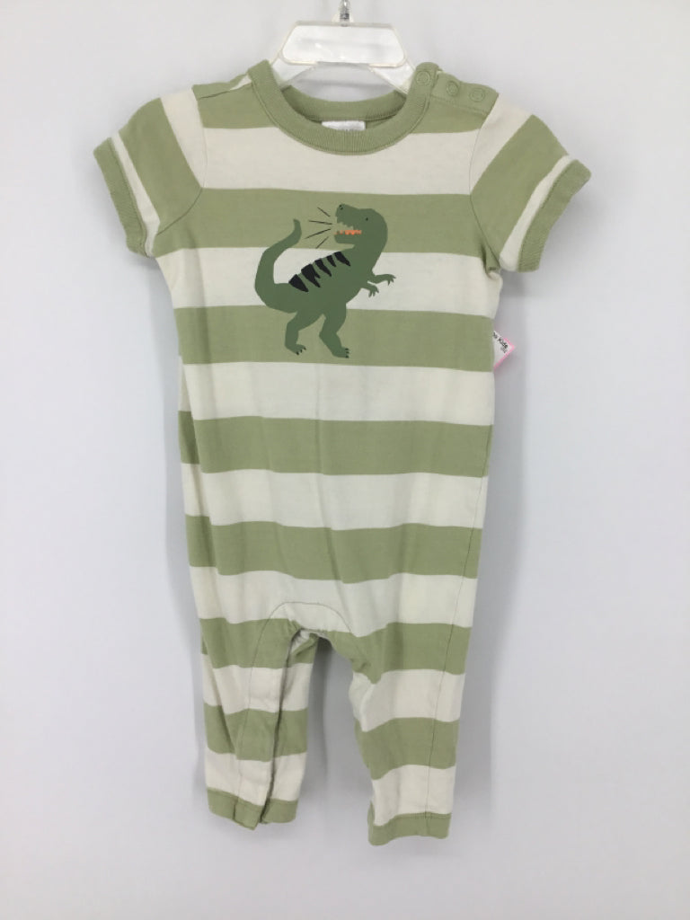 Hanna Andersson Child Size 6-12 Months Green Stripe Outfit - boys