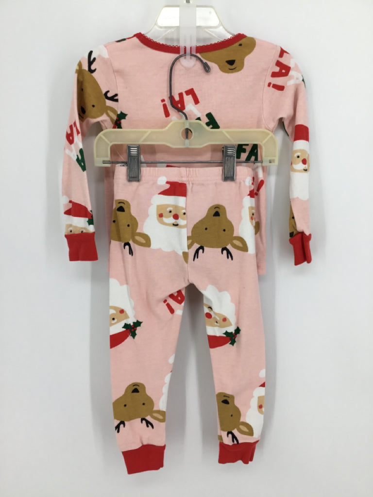 Carter's Child Size 2 Slim Pink Christmas Pajamas