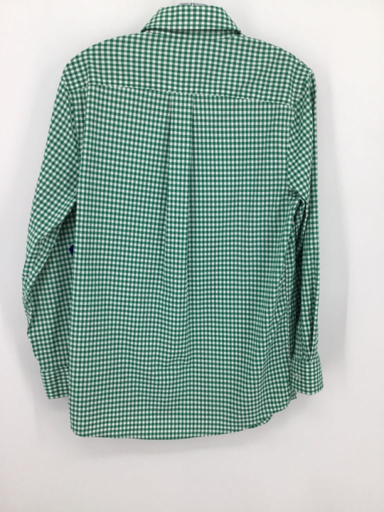 vineyard vines Child Size 8 Green Gingham Shirt - boys
