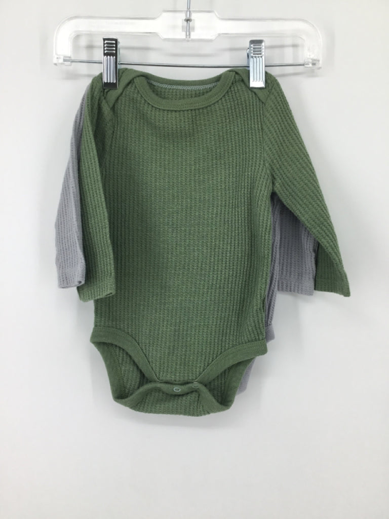 cloud island Child Size 3-6 Months Green Onesie