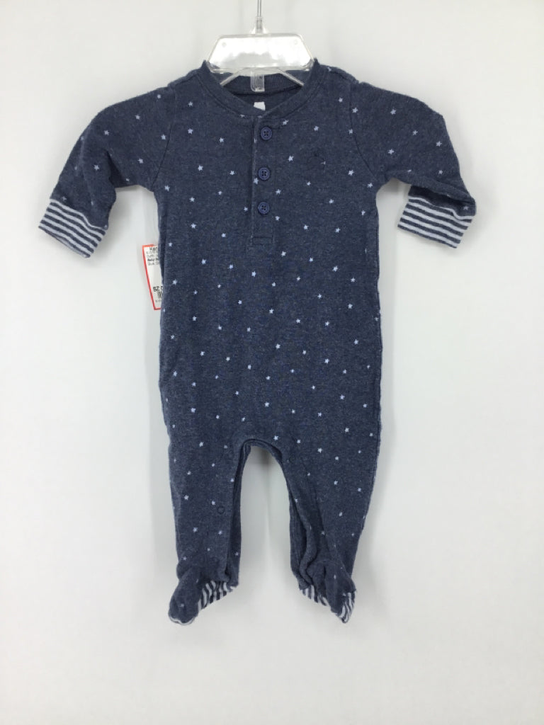 Baby Gap Child Size 0-3 Months Blue Stars Outfit - boys