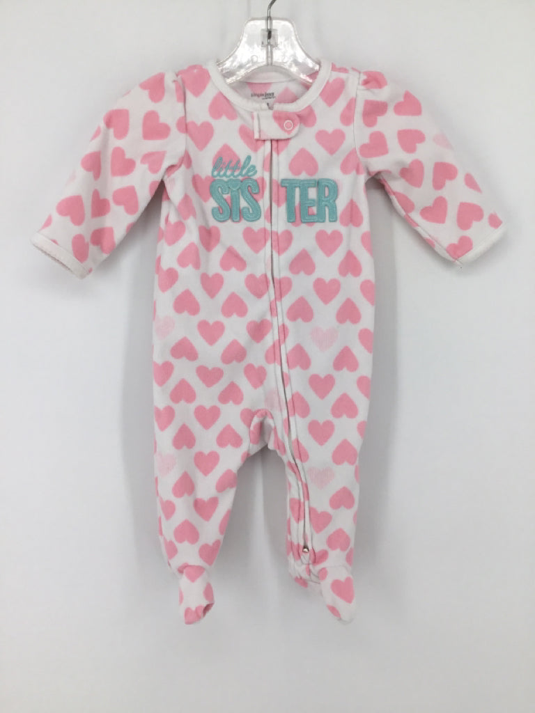 Simple Joys made by Carters Child Size 3-6 Months Pink Sleepers