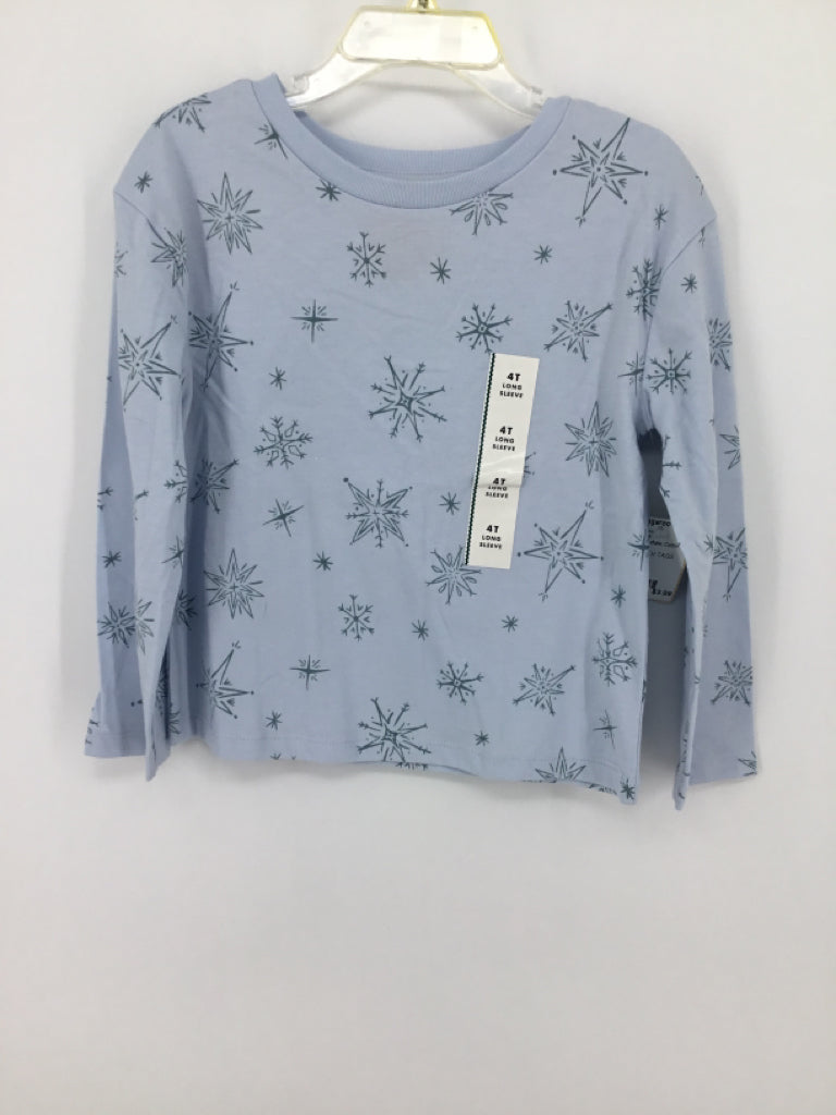Cat & Jack Child Size 4 Blue T-shirt - girls