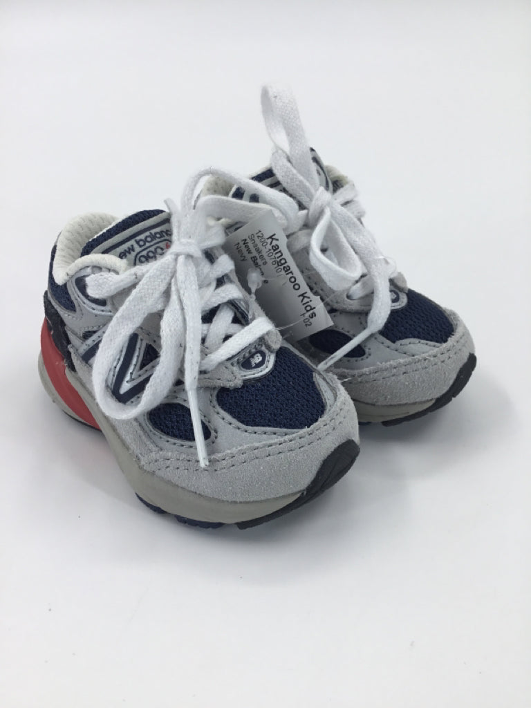 New Balance Child Size 2 Toddler Navy Sneakers