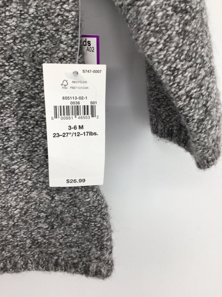 Old Navy Child Size 3-6 Months Gray Marbled Sweater - boys